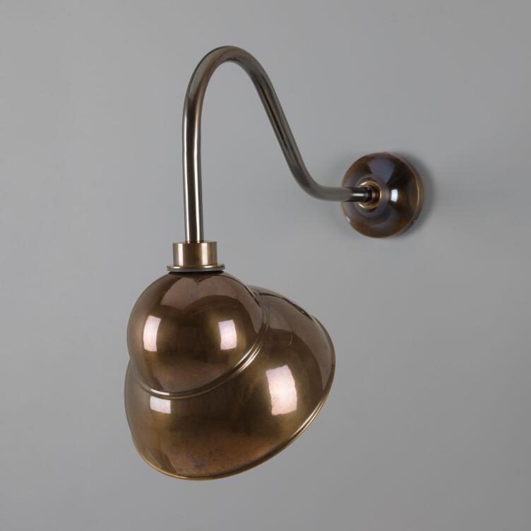 Sanford Vintage Outdoor Sign Wall Light IP65, Antique Brass Sanford Vintage Outdoor Sign Wall Light IP65, Antique Brass