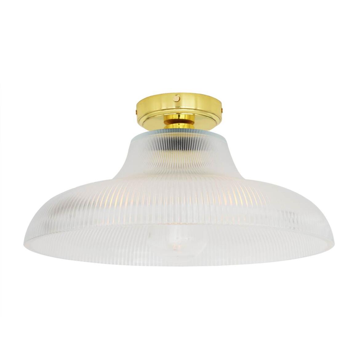 Aquarius Prismatic Glass Ceiling Light 15.75" IP65 main product image