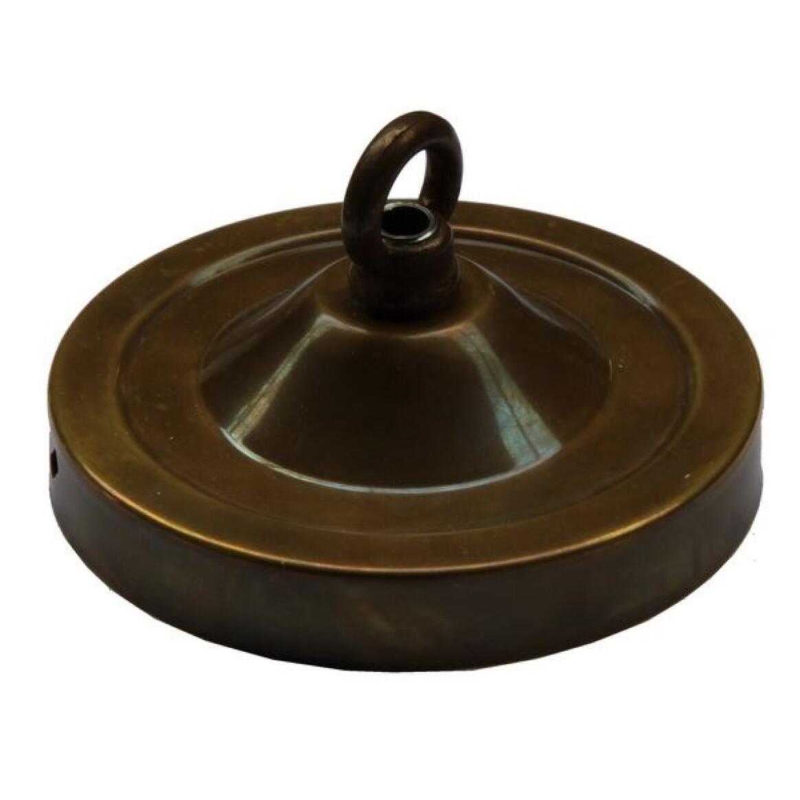 Brass Ceiling Rose with Closed Hook 4" main product image