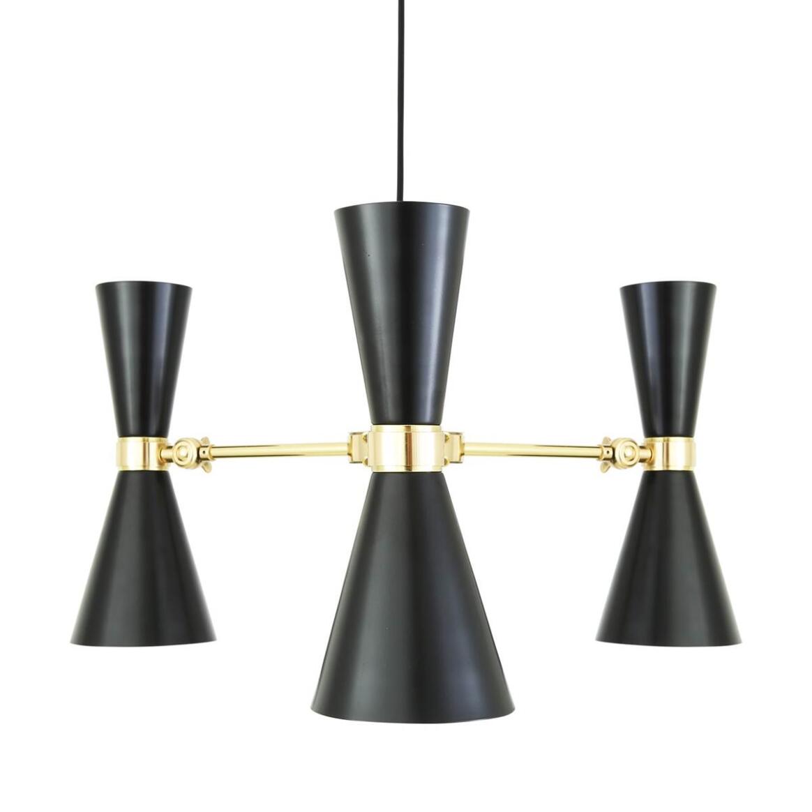 Cairo Mid-Century Three-Arm Chandelier 27.5" IP20 main product image