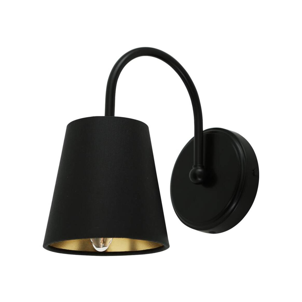 Carrick Brass Wall Light with Fabric Shade 24cm IP20 main product image