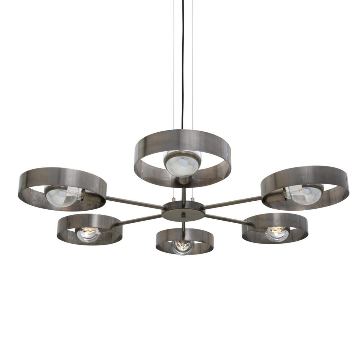 Fossa Modern Industrial Chandelier, Six-Arm main product image