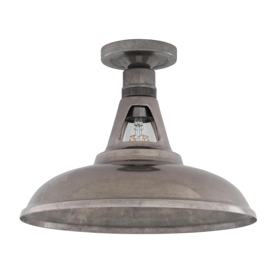 Geneva Industrial Vintage Flush Ceiling Light 11.75" IP20 main product image