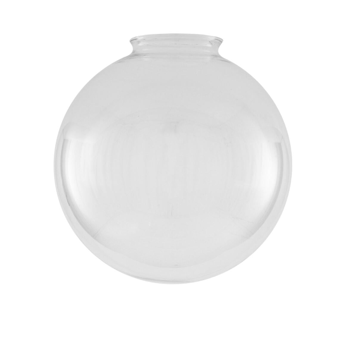 Clear Glass Globe Light Shade 9.75", Neck Size 4" main product image