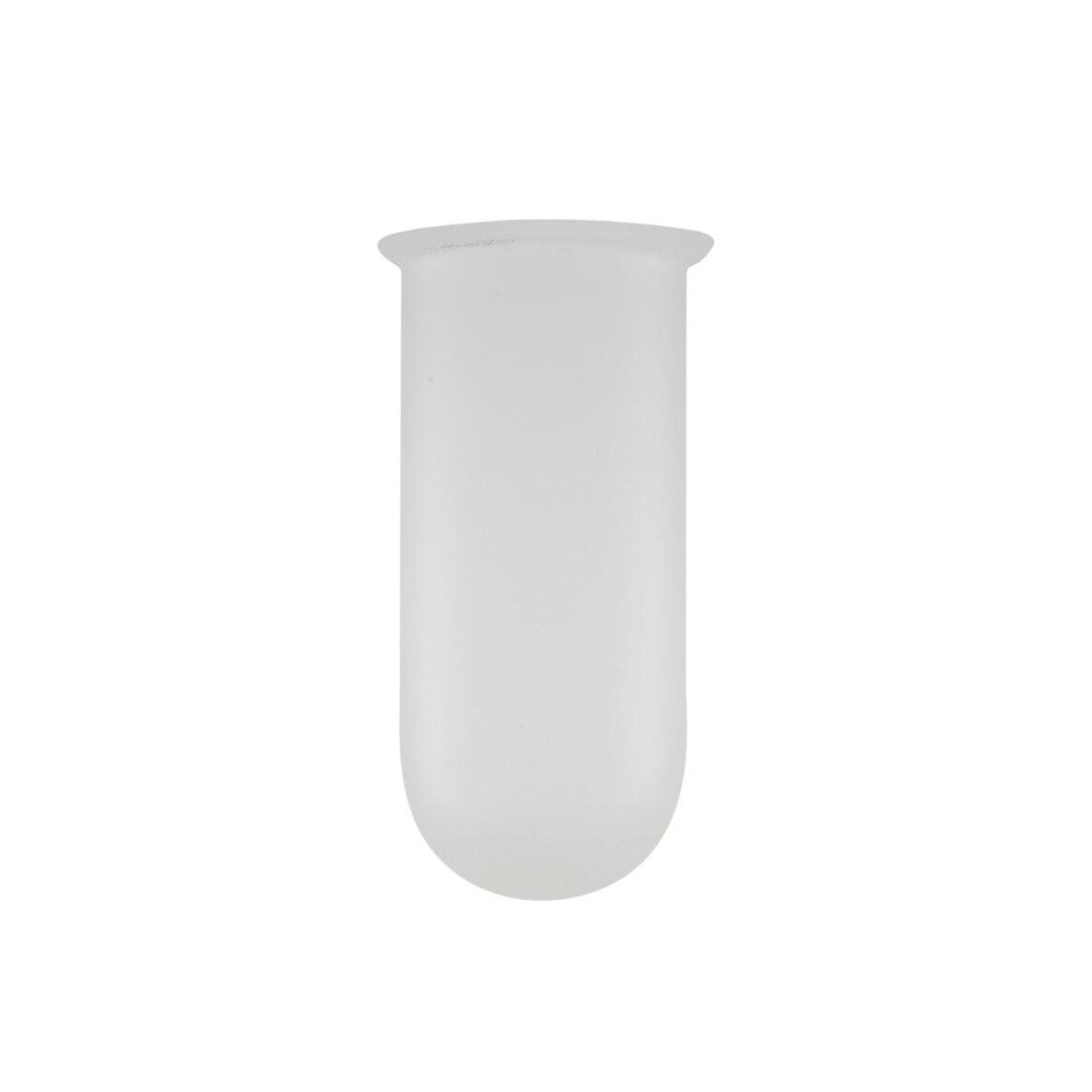 Abat jour en verre givré, diamètre du col : 8,5 cm main product image