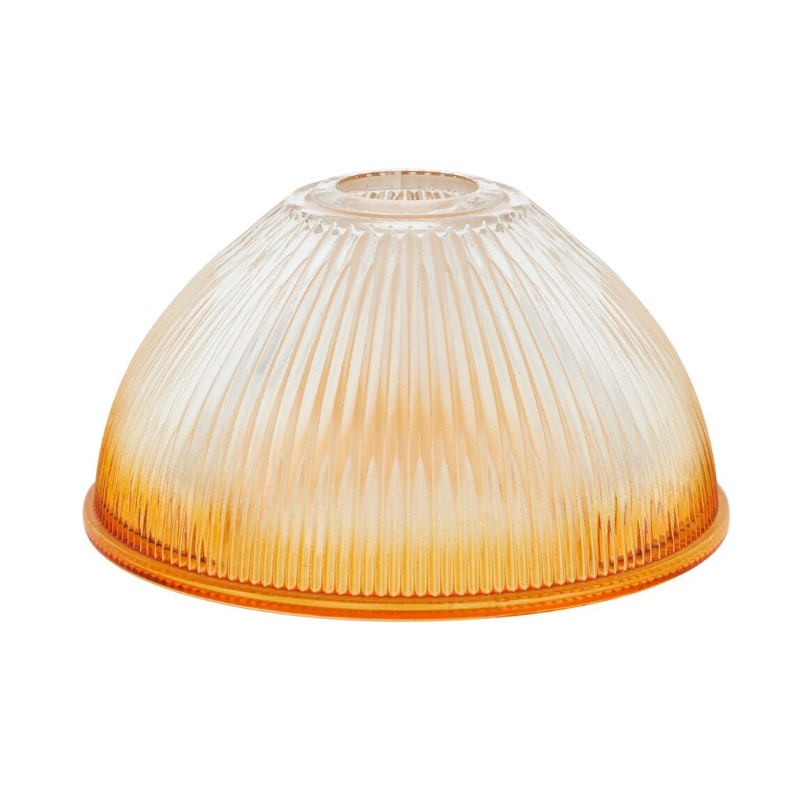 Amber Rim-Sprayed Glass Lamp Shade 19cm, Neck Size 4.5cm main product image