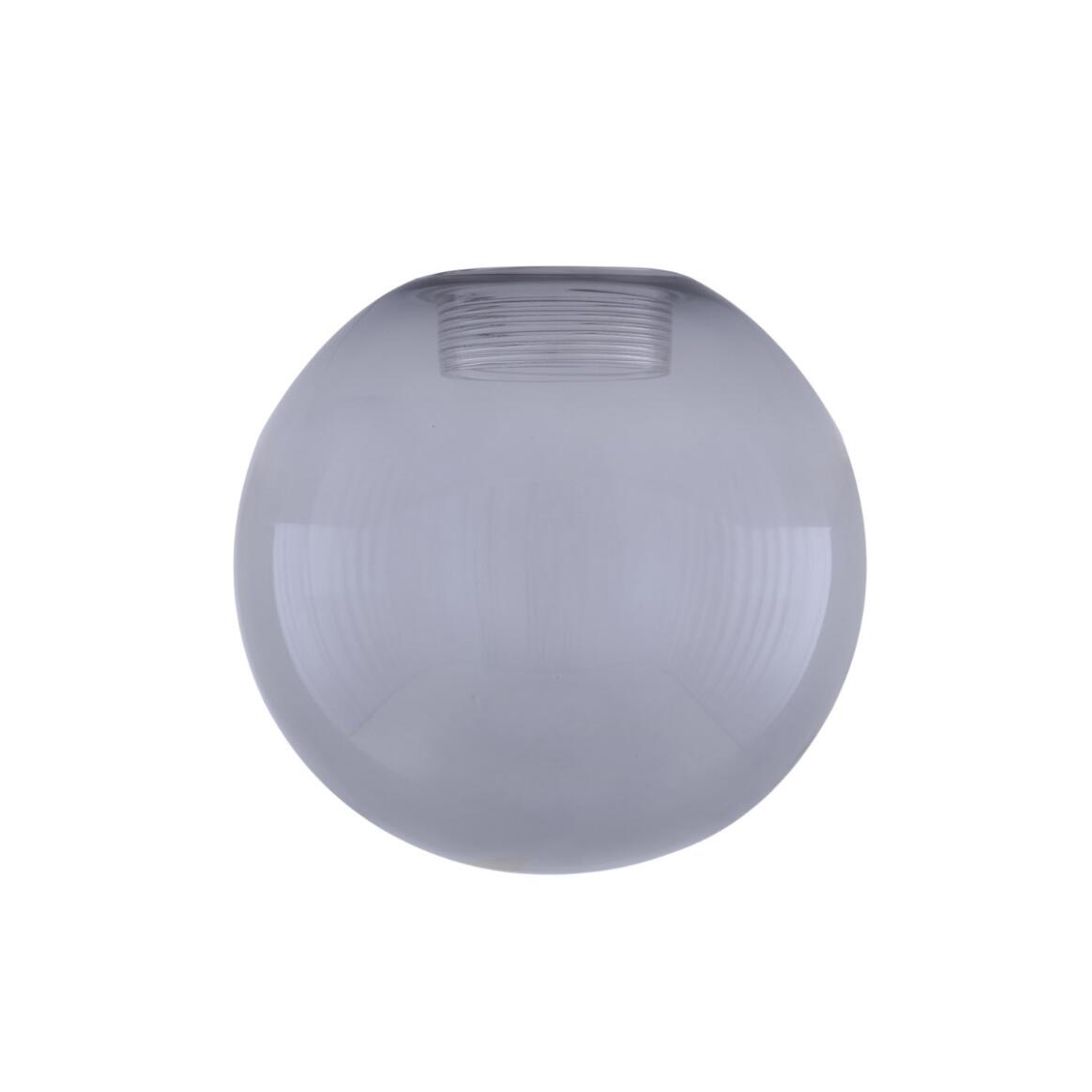 Globe en verre fumé avec filtage interne, 17cm, diamètre du col : 6 cm main product image
