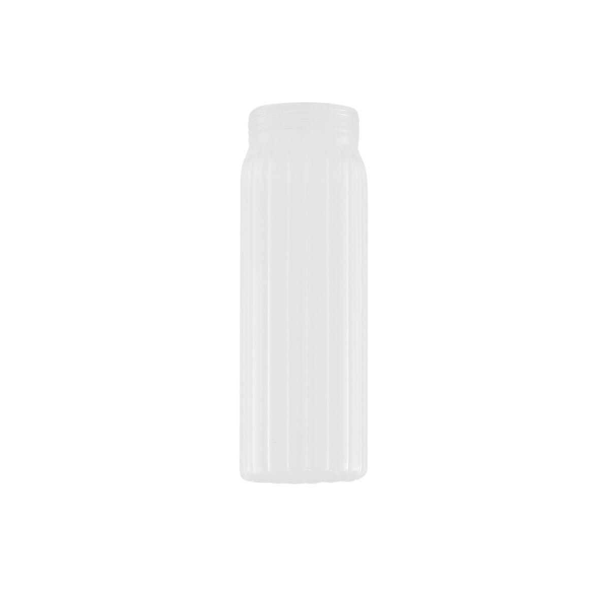Prismatic Ribbed Tube Glass Lamp Shade 7", Neck Size 2.25" main product image