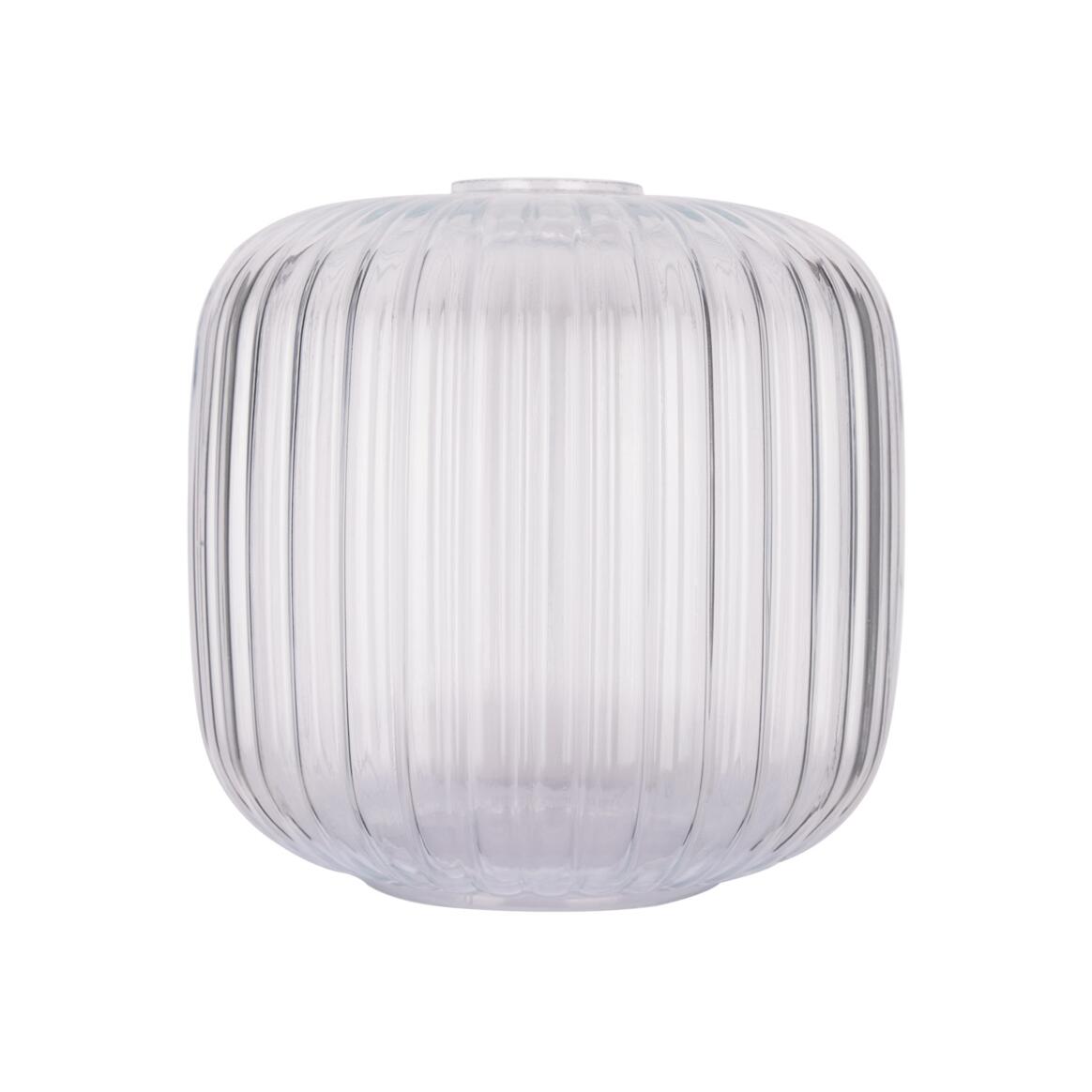 Reeded Cylindrical Glass Lamp Shade 7.75", Neck Size 1.75" main product image