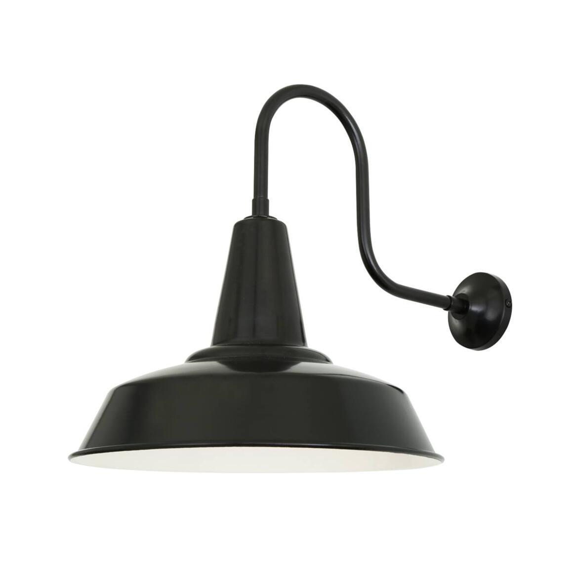 Hex Industrial Factory Swan Neck Wall Light 30.5cm IP20 main product image