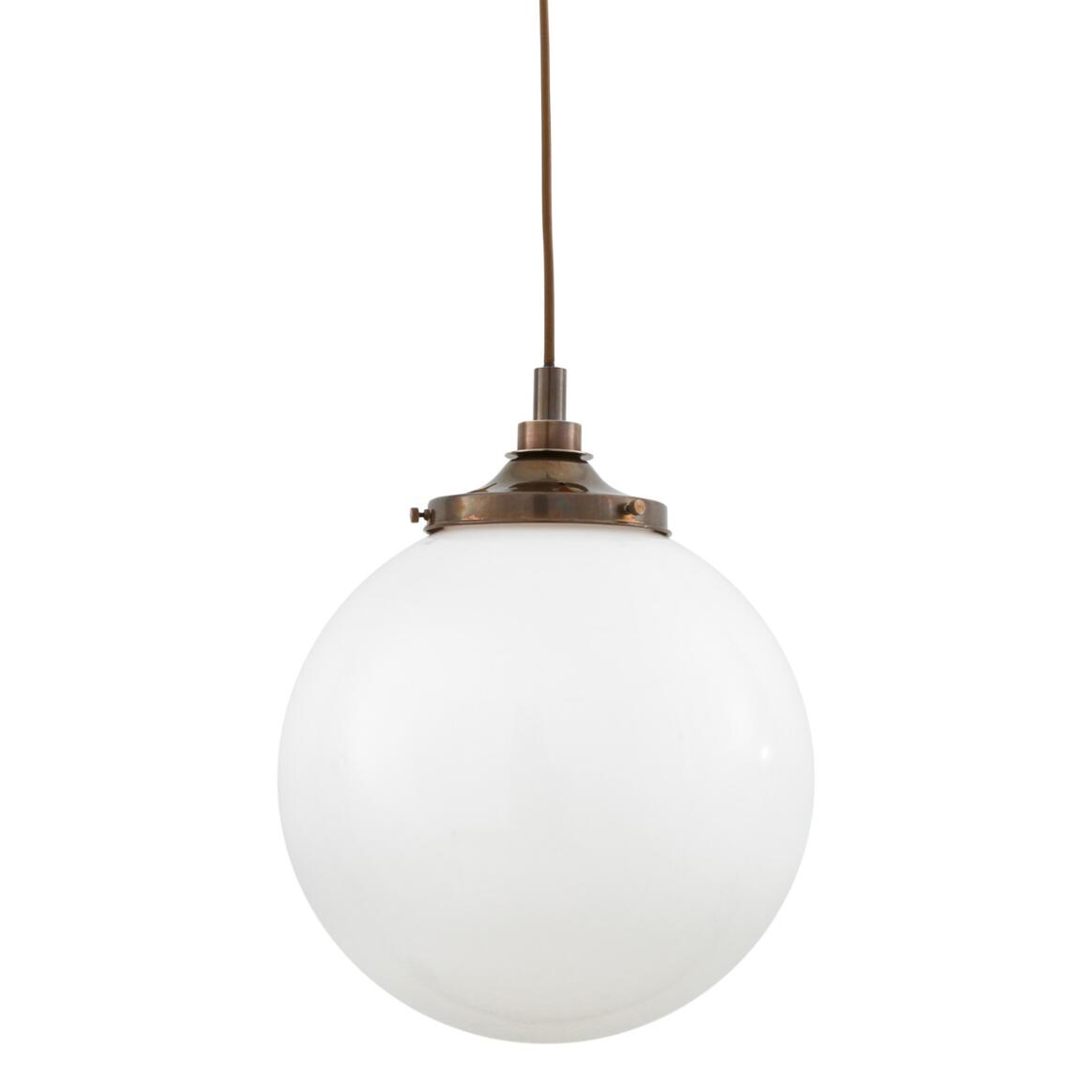 Pelagia Opal Globe Pendant Light 13.75" IP44 main product image