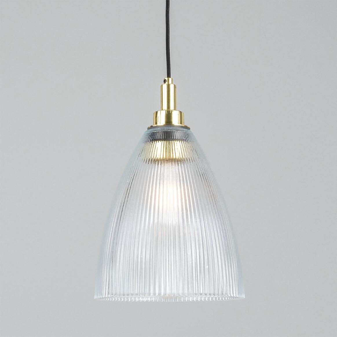 Brooke Prismatic Glass Bathroom Pendant Light 7.75" IP65 main product image