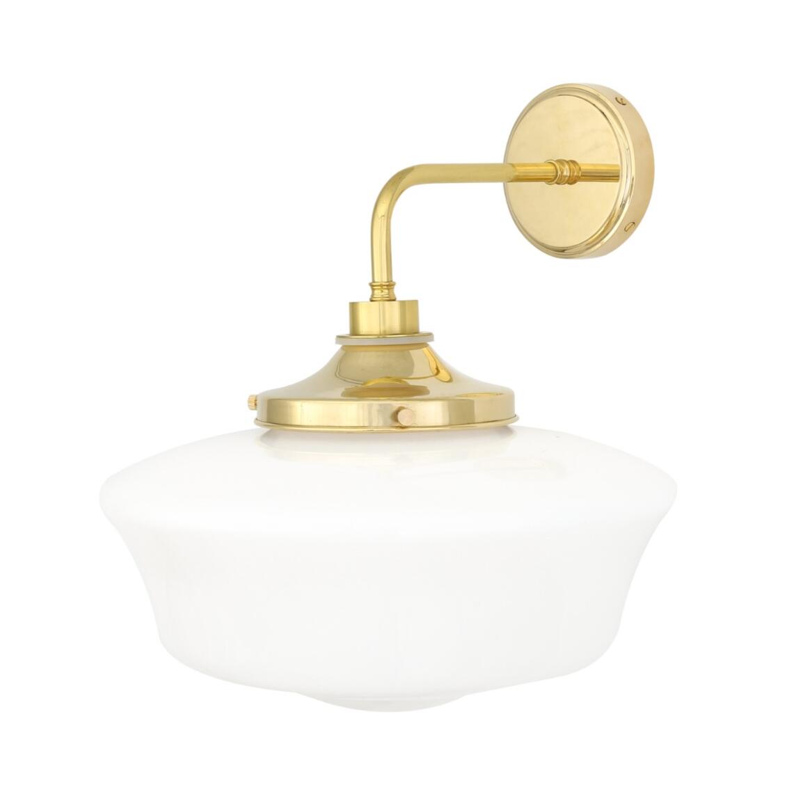 Applique murale de salle de bains Anath avec verre schoolhouse, 39 cm IP44 main product image