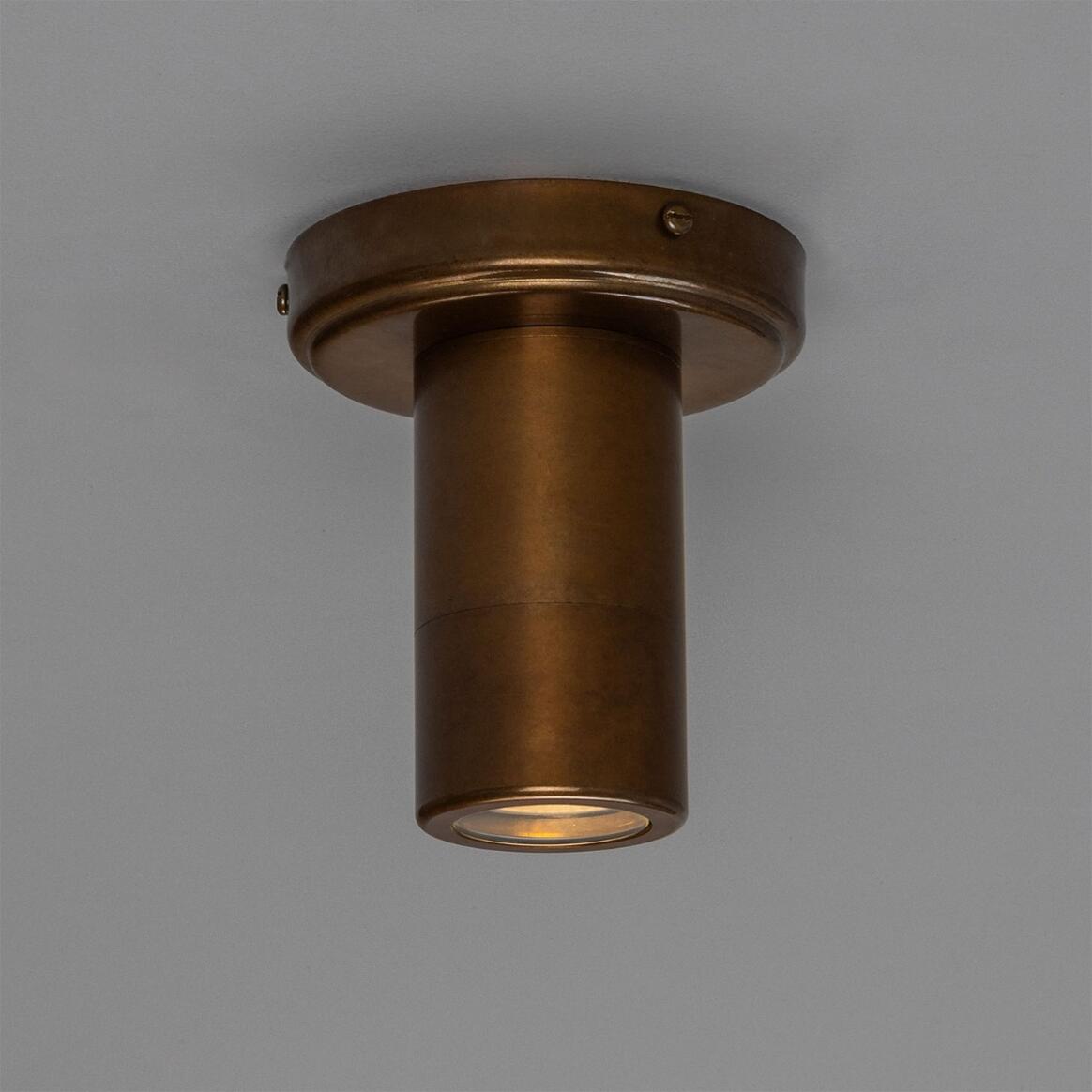 Quin Brass Cylinder Flush Downlight 5.5" IP20 main product image