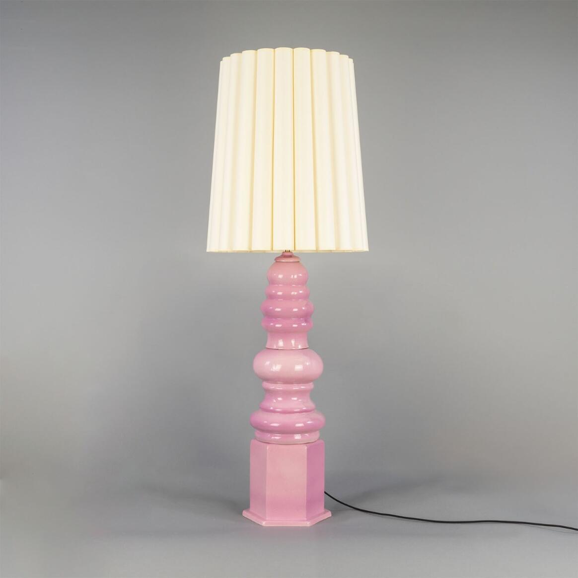 Grande lampe de table Safi en céramique avec abat-jour en tissu, 138 cm IP20 main product image