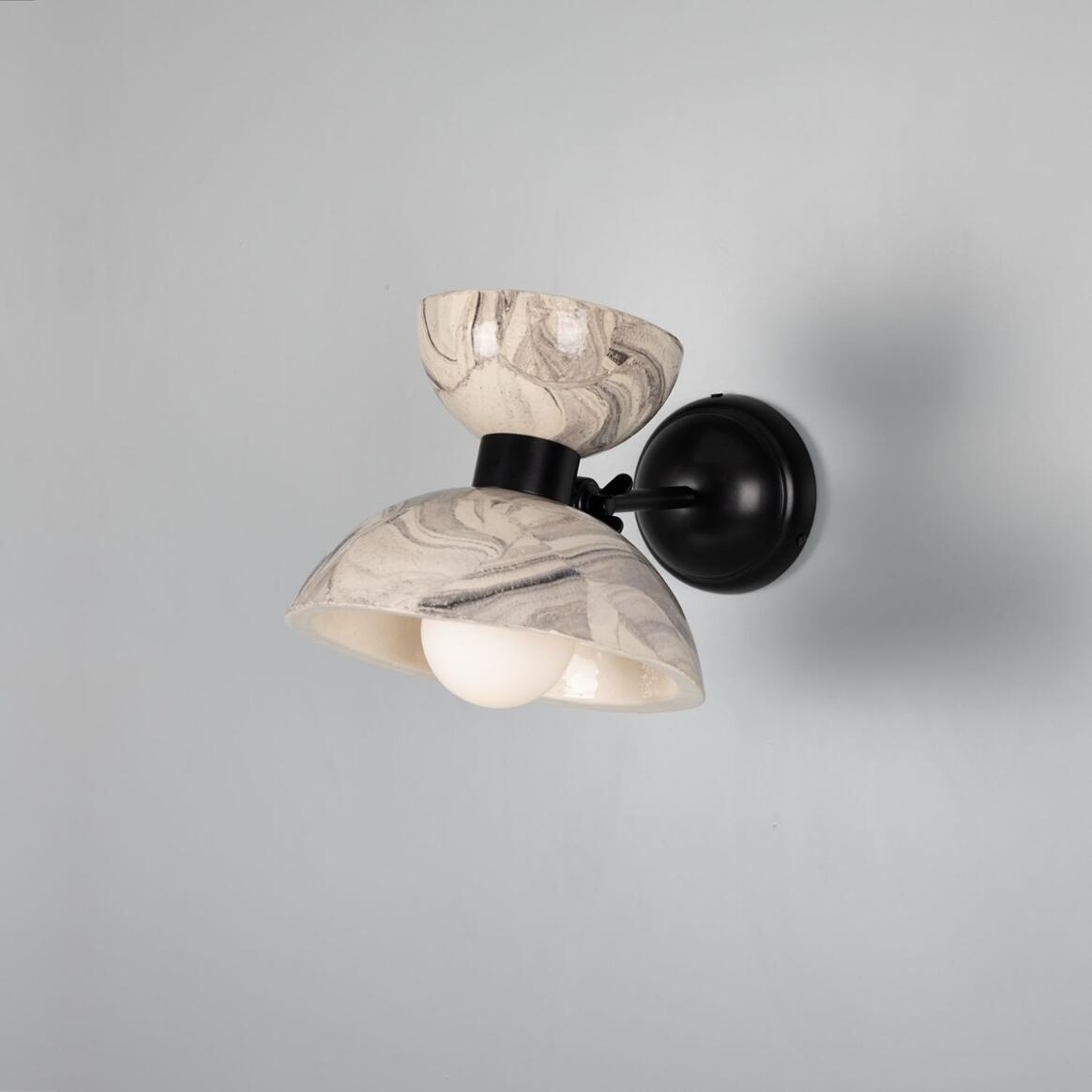 Nakaii Marbled Ceramic Wall Sconce 9.5" IP20 main product image