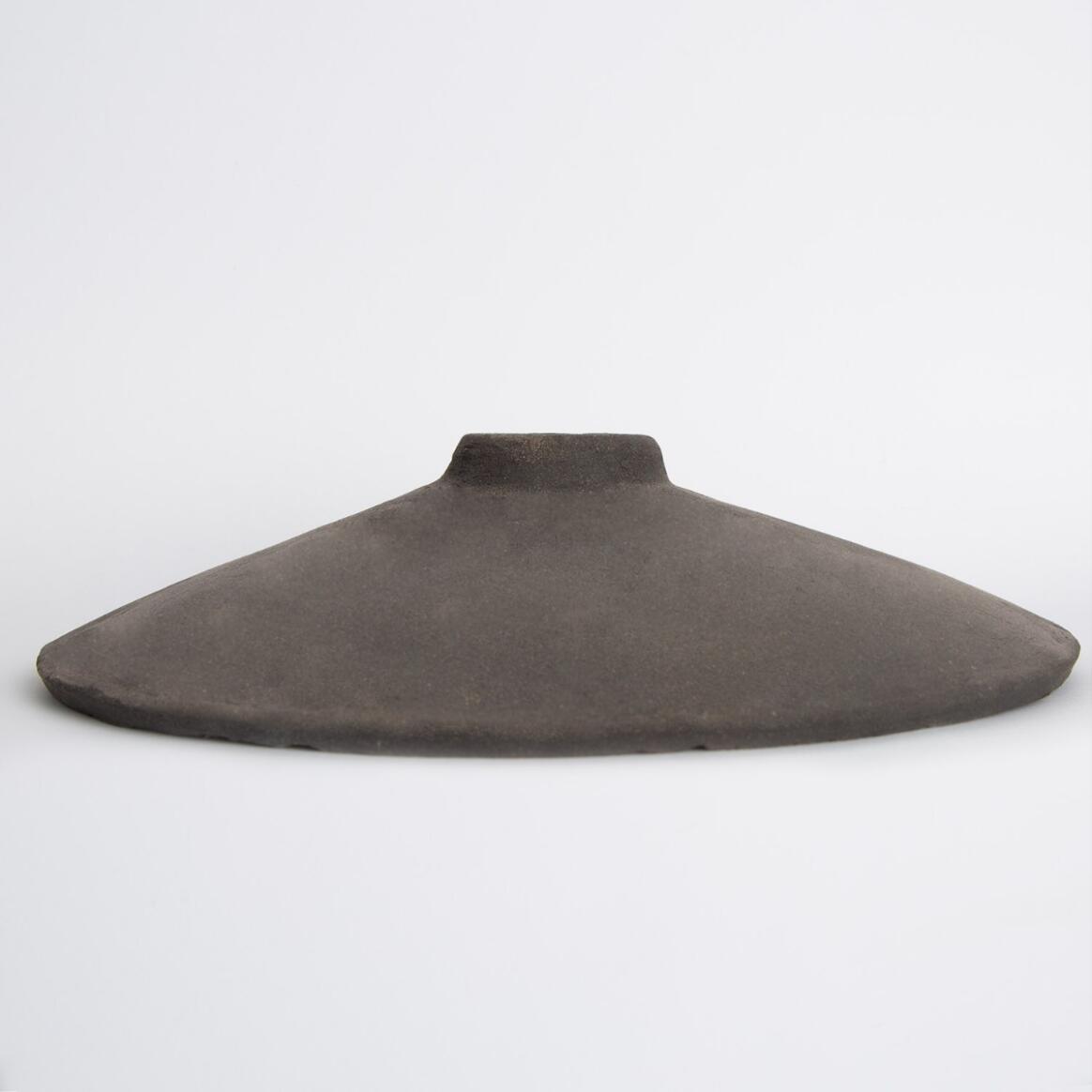 Pyrus Ceramic Lamp Shade, Black Clay 27cm main product image