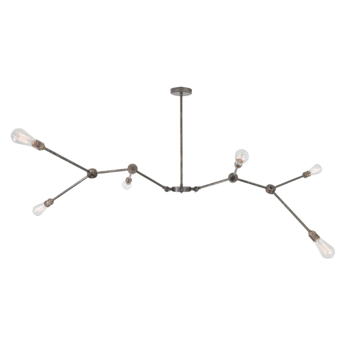 Ottawa Modern Industrial Six-Arm Chandelier 115cm IP20 main product image