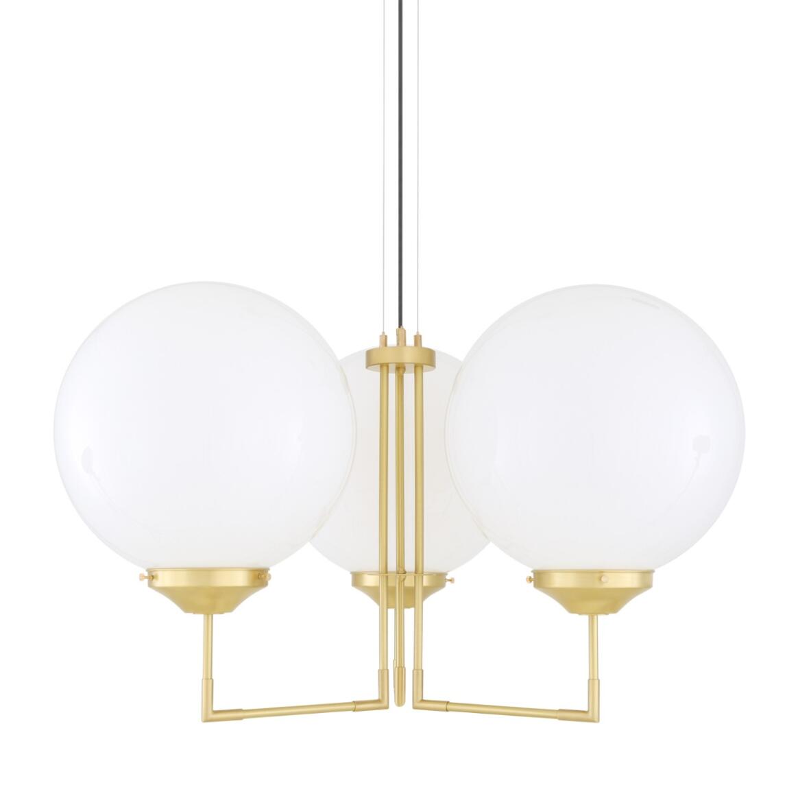 Bellavary Modern Globe Chandelier, Three-Arm main product image