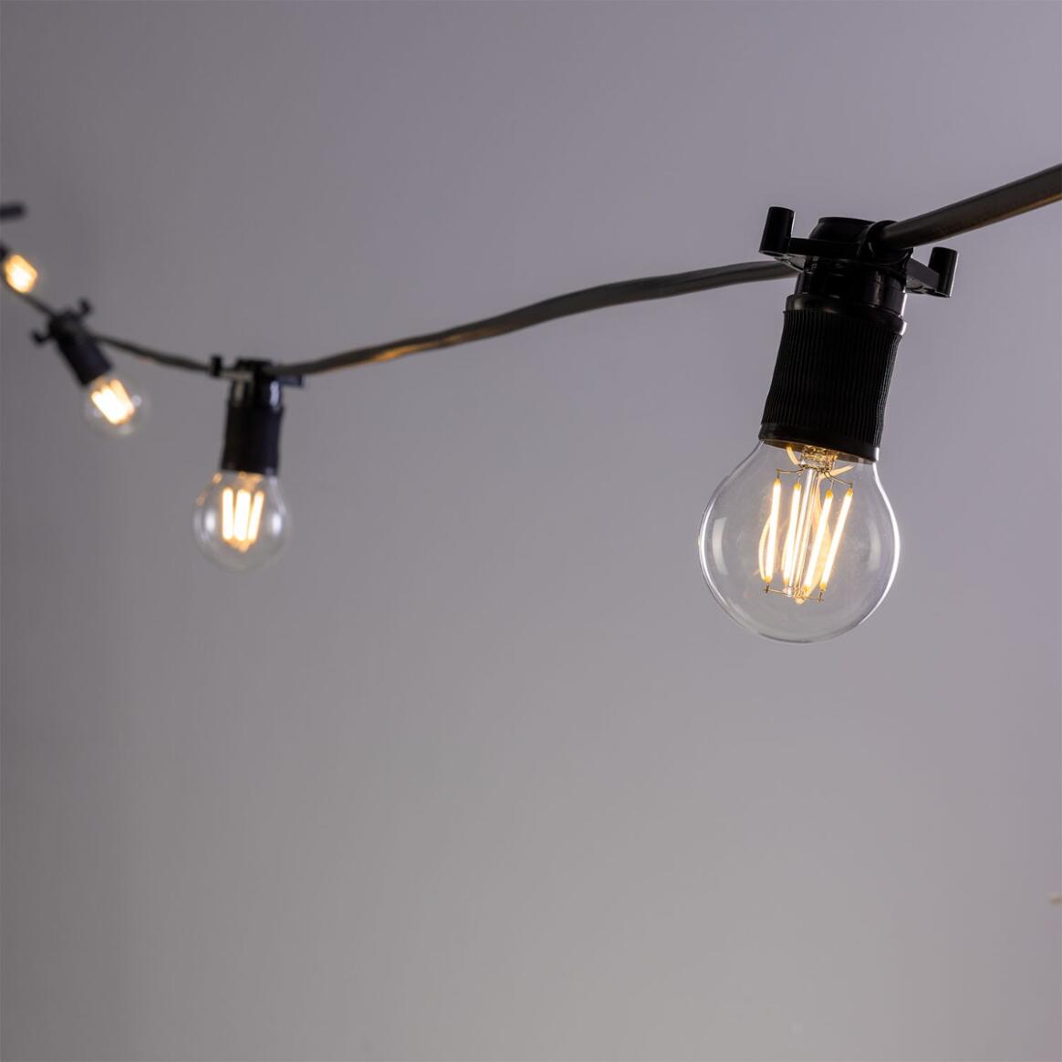1 Metre Spaced Festoon, Outdoor String Lights IP44 main product image