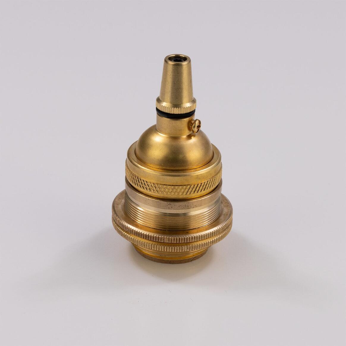 E26 Vintage Metal Lamp Holder with Cord Grip and Shade Rings, 3 Colours main product image