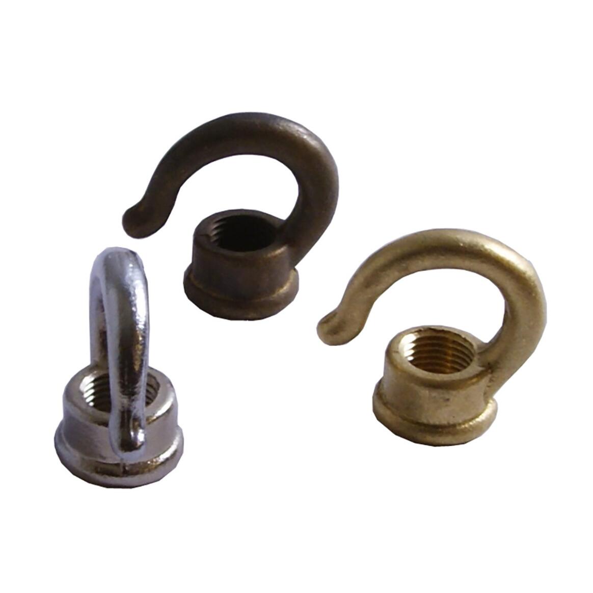 Open Brass Hook for Ceiling Light Chandelier, M10 Thread main product image