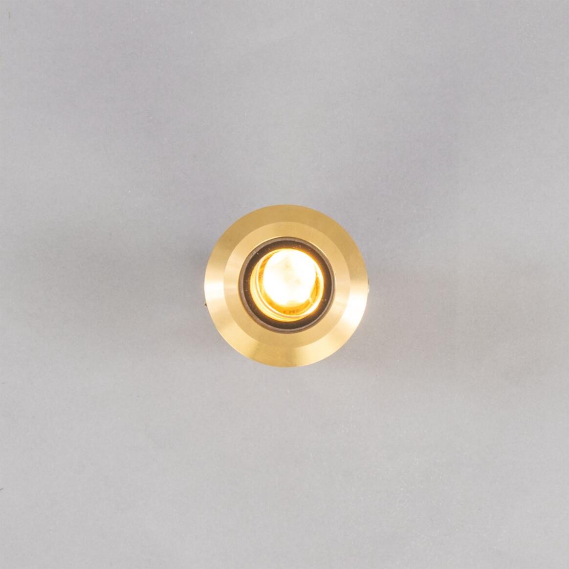 Spot de sol d’extérieur en laiton Bello, 4,6 cm IP65 main product image