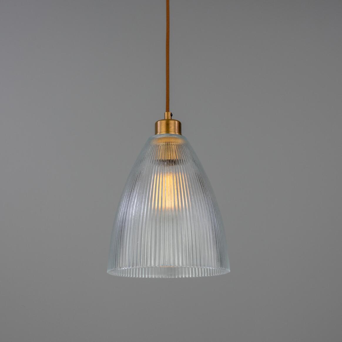 Corvera Prismatic Glass Pendant Light 7.75" IP20 main product image
