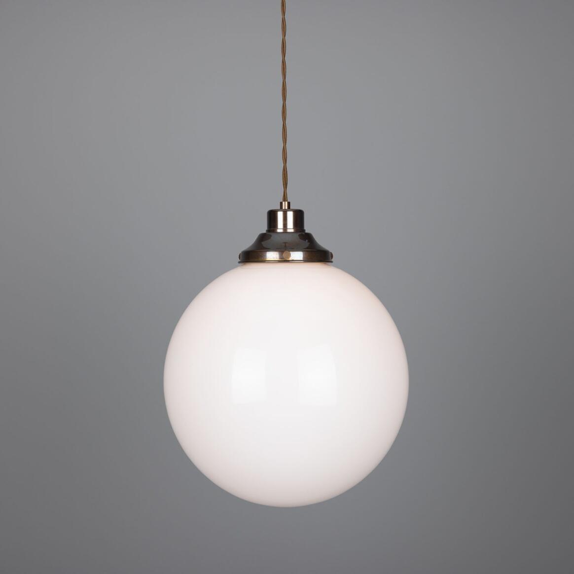 Gentry Opal Glass Globe Pendant Light 30cm main product image