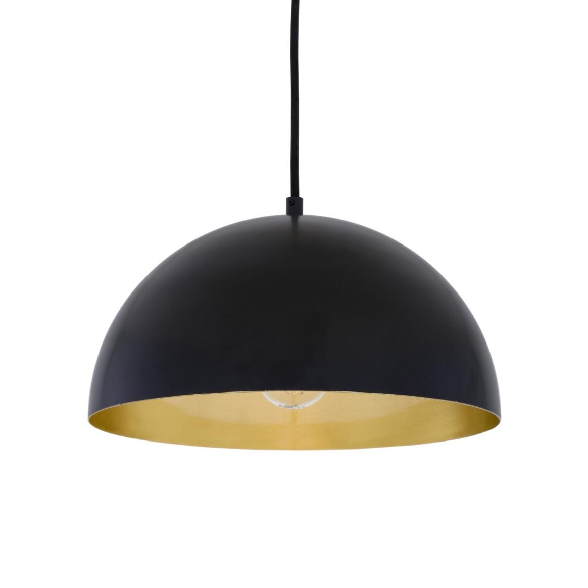 Avon Dome Pendant with Brass Interior 11.75" main product image