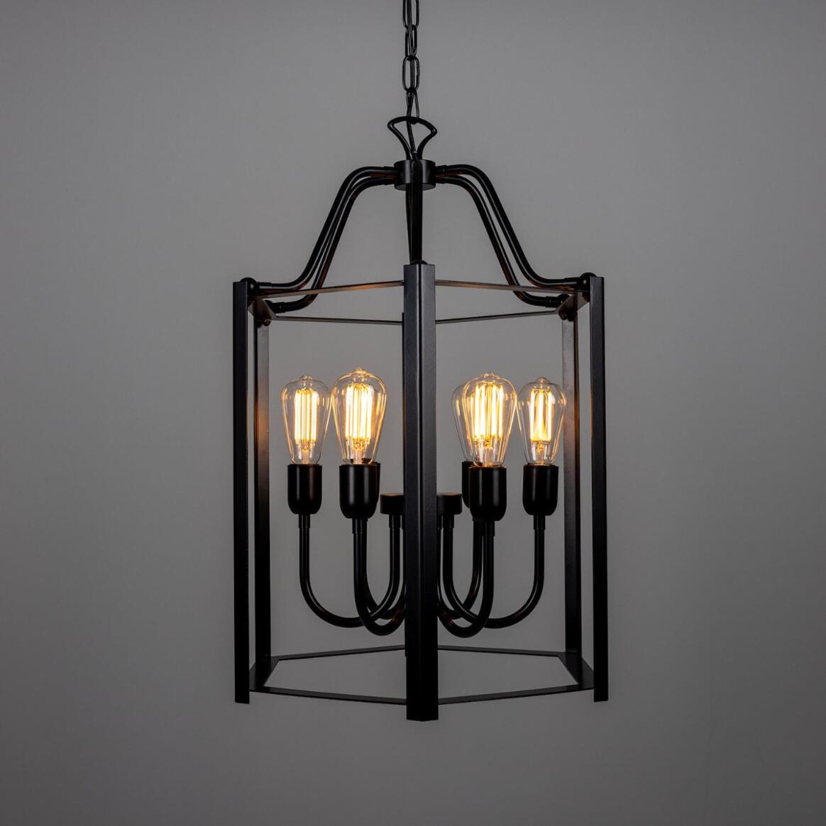 Portroe Indoor Hanging Pendant Lantern, 4-6 Light 25.5" IP20 main product image
