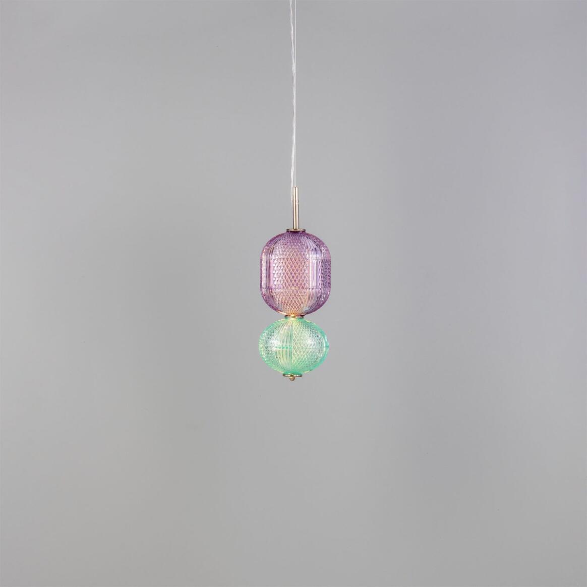 Ashford Small Colourful Pendant Light 32cm IP20 main product image