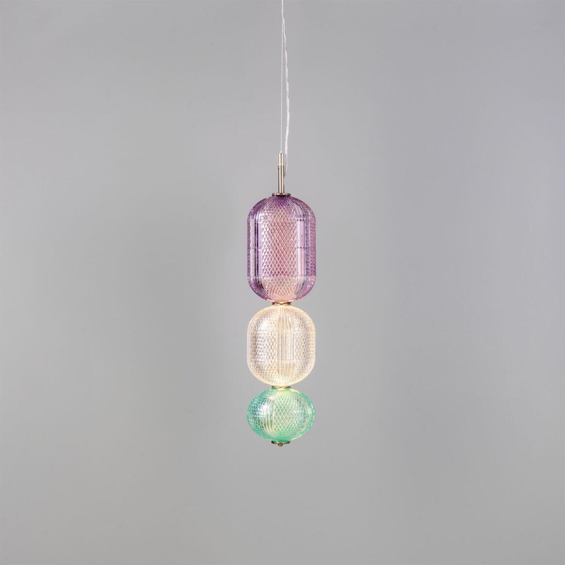 Ashford Medium Colourful Pendant Light 20cm IP20 main product image