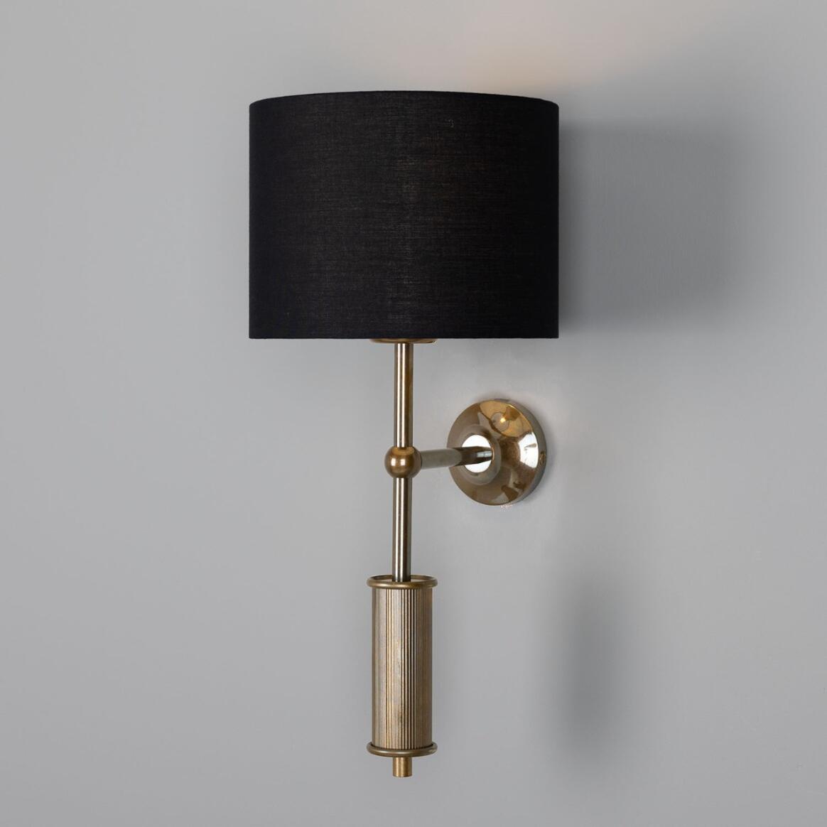 Gorey Modern Wall Sconce with Fabric Shade 18.5" IP20 main product image