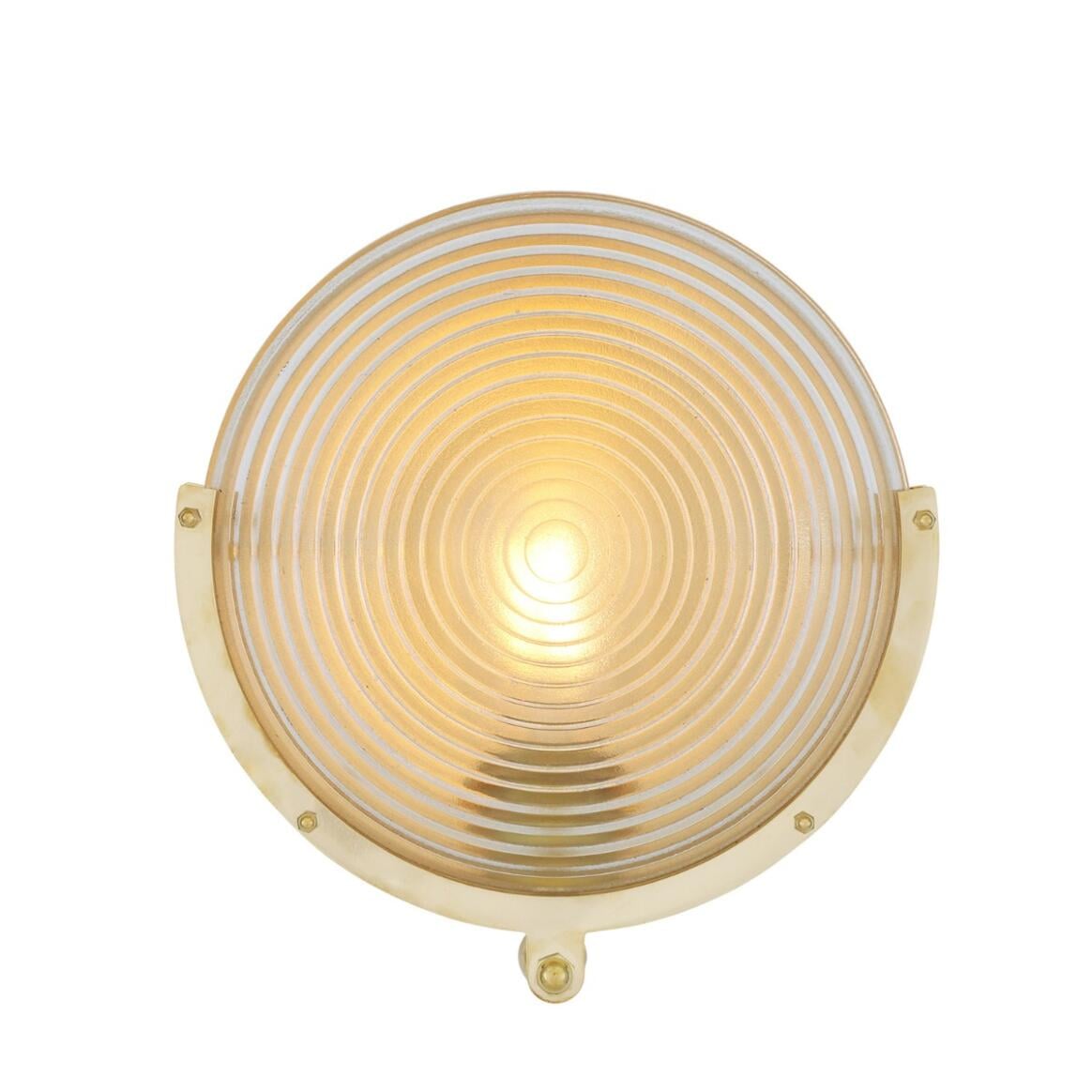 Portland Prismatic Glass Dish Wall Sconce 10.75" IP20 main product image