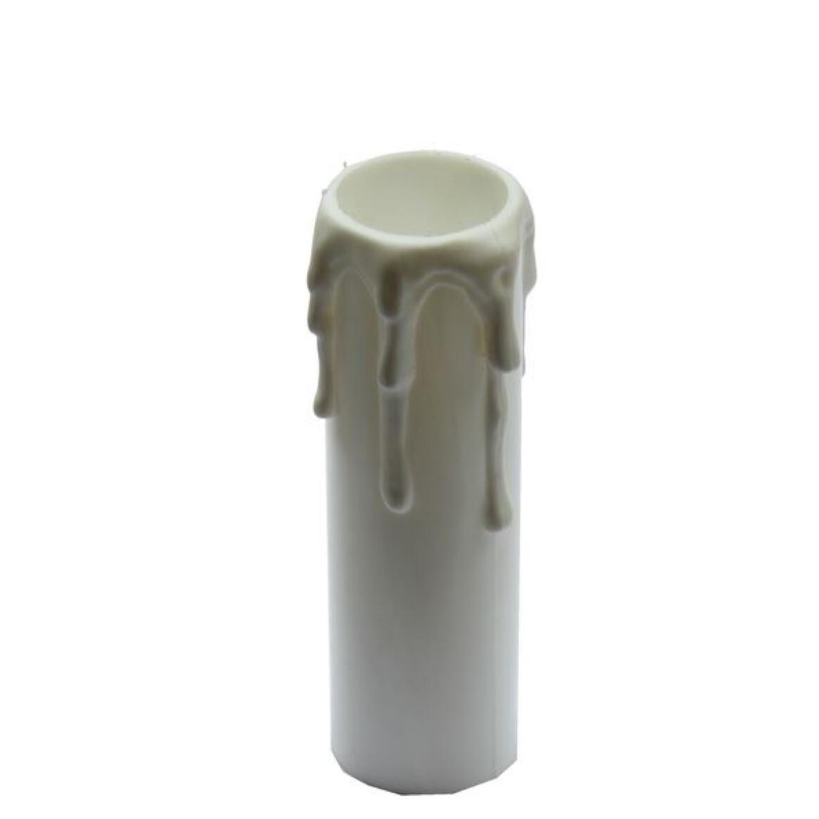 White Wax Drip Plastic Candle Tube 3.25" main product image