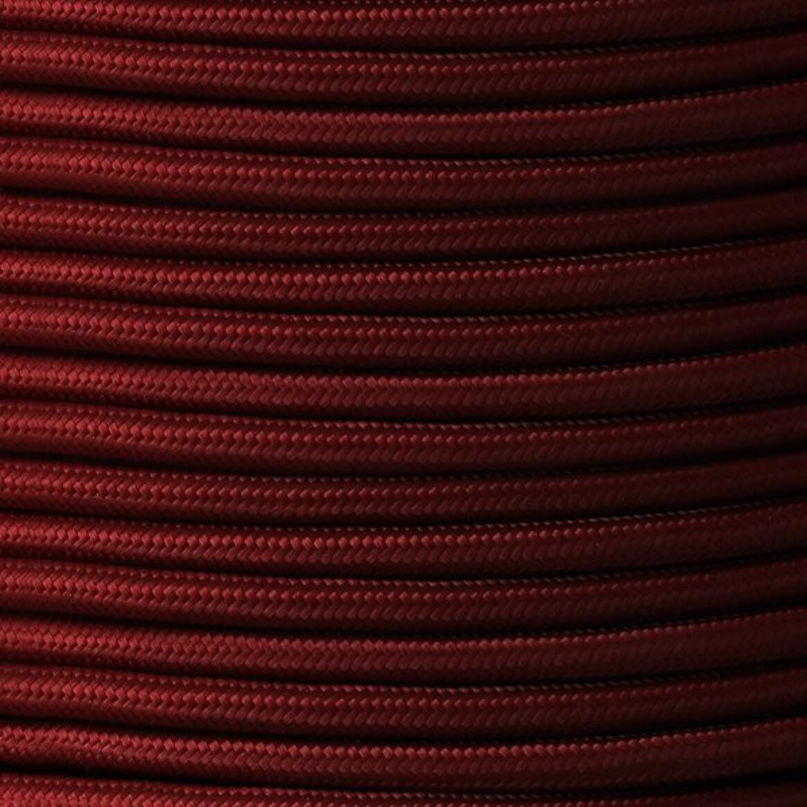 Maroon Fabric Braided Cable, 2 Core Round main product image