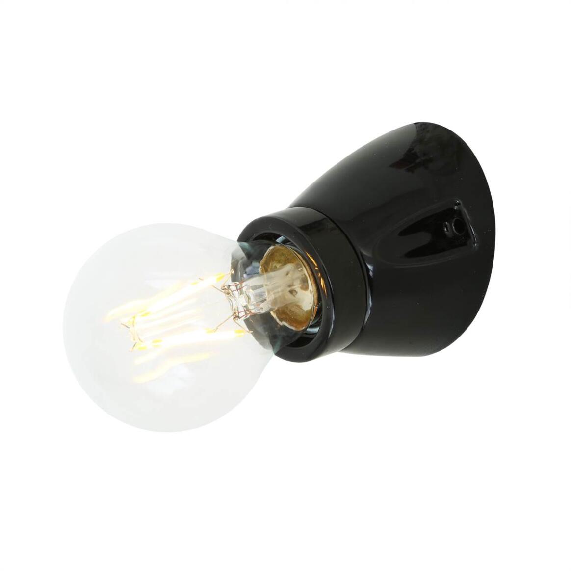 Baltimore Flush Ceramic Wall Light 7.5cm IP20 main product image