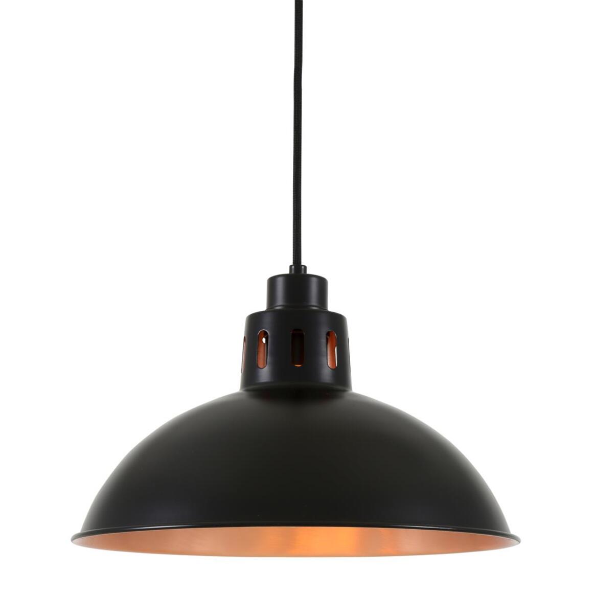 Bessemer Vintage Black and Copper Pendant Light 30cm IP20 main product image