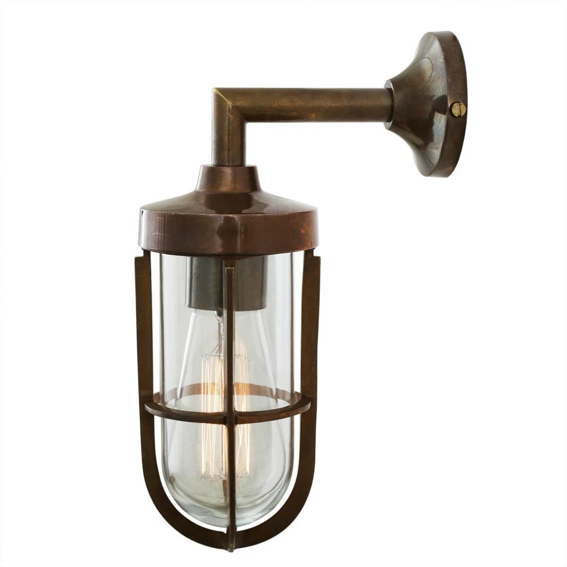 Cladach Brass Well Glass Wall Sconce 11.75