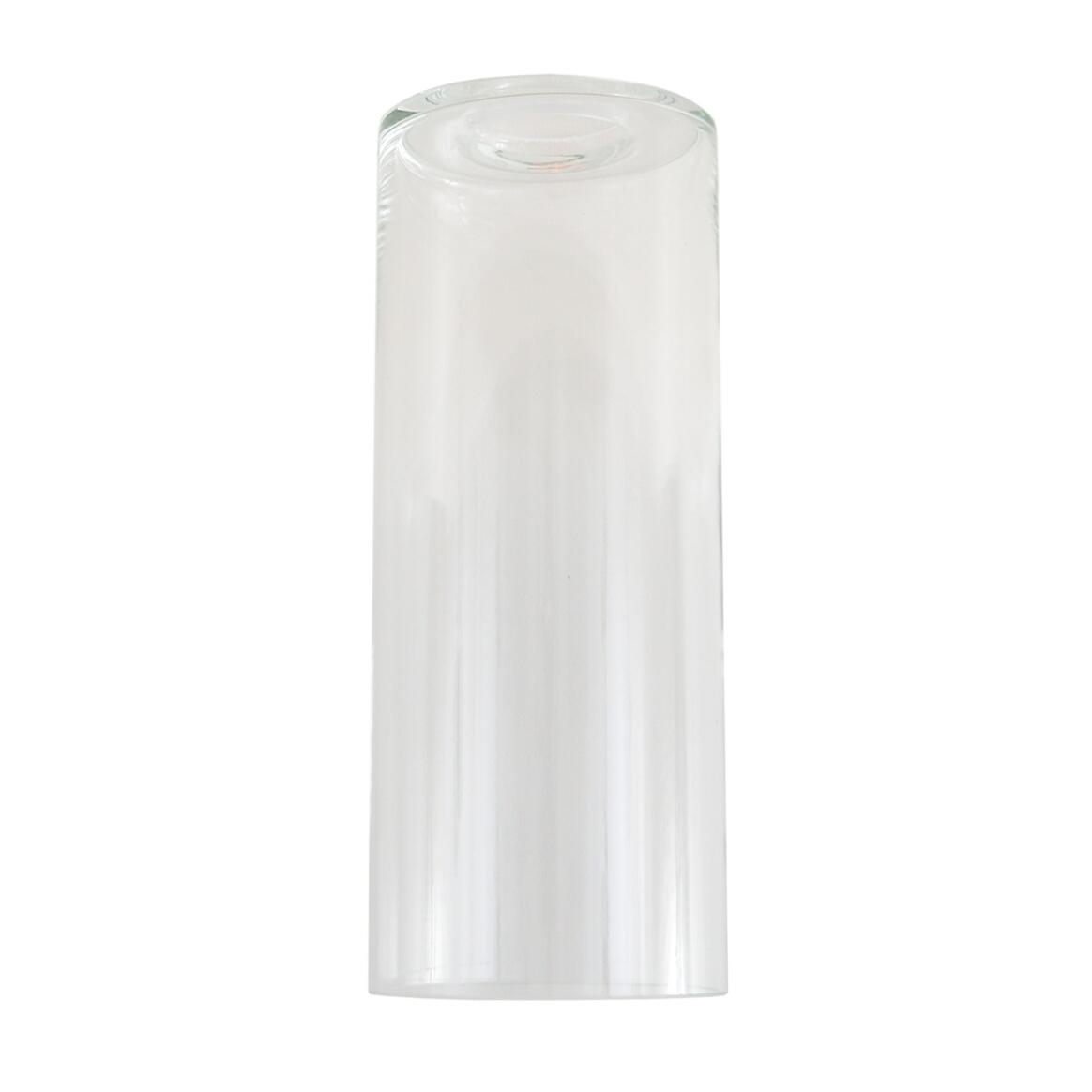 Abat-jour cylindrique en verre transparent main product image