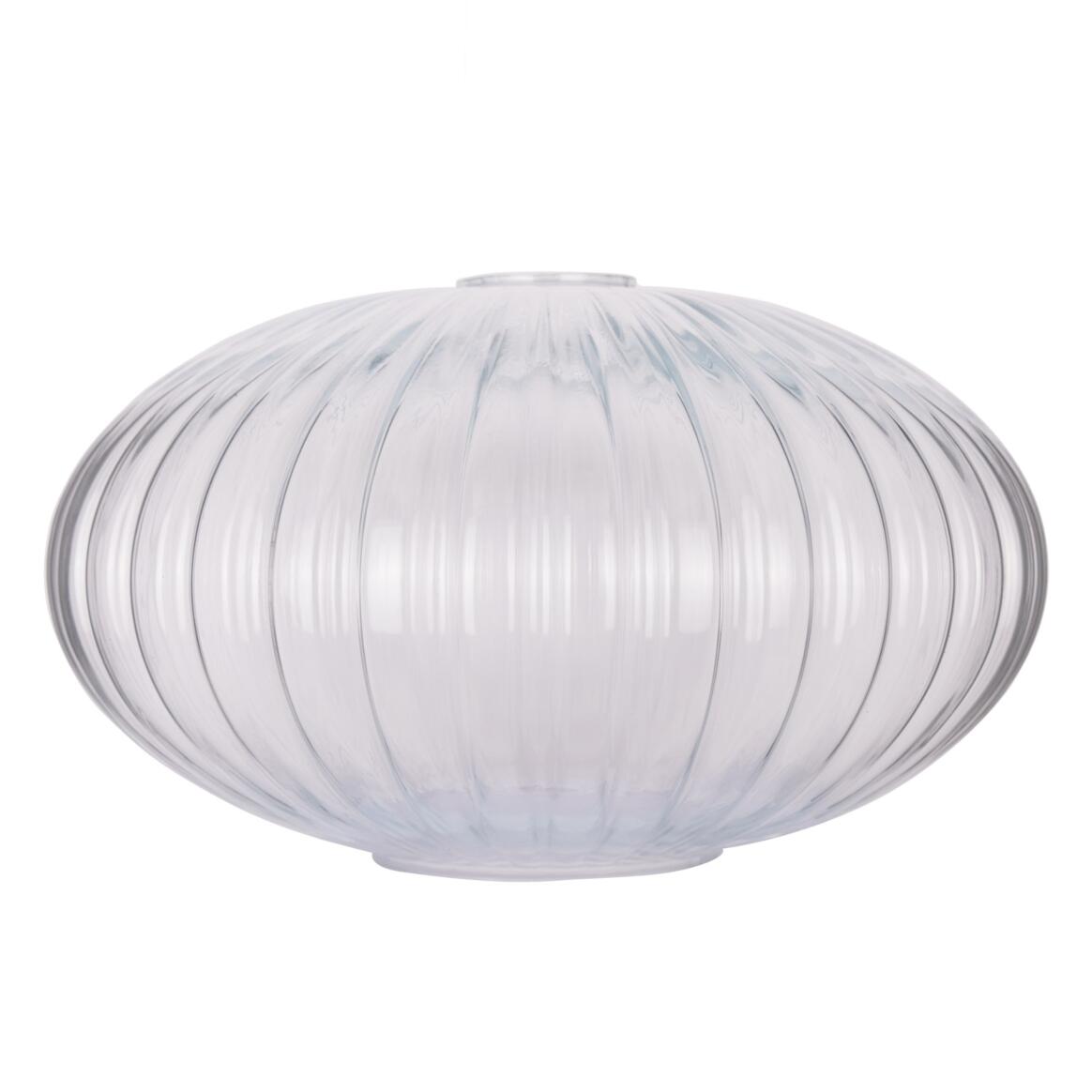 Reeded Oval Glass Lamp Shade 30cm main product image