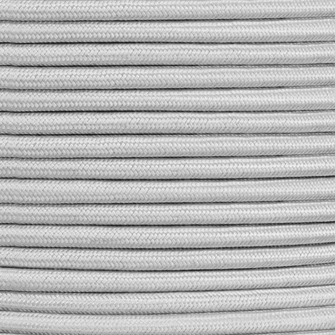 Grey Fabric Braided Cable, 2 Core Round main product image