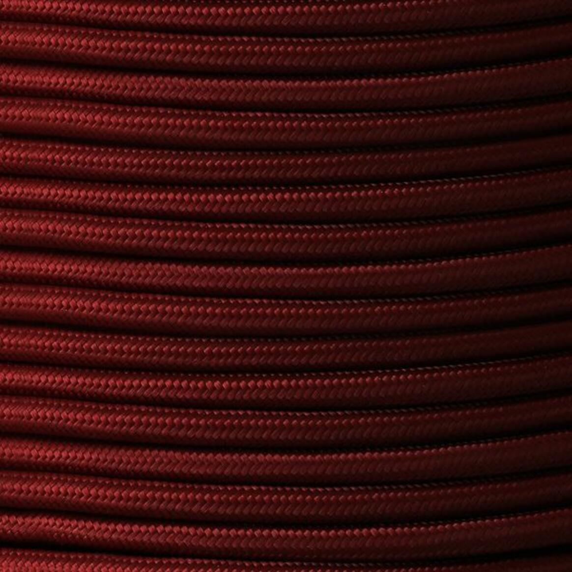 Maroon Fabric Braided Cable, 2 Core Round main product image