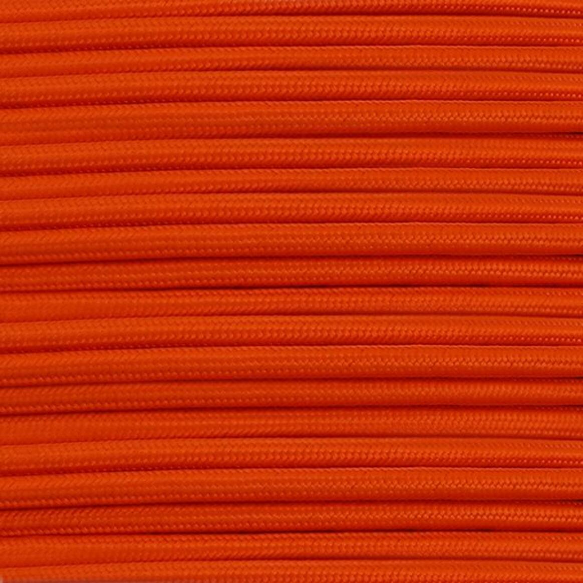 Orange Fabric Braided Cable, 2 Core Round main product image