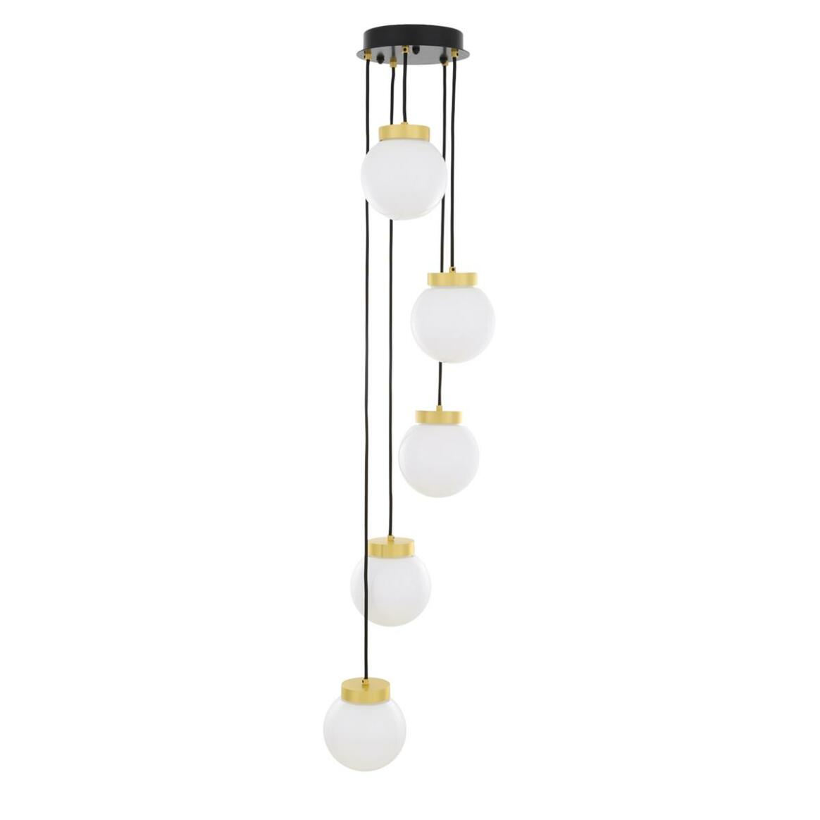 Agusta Cascade Globe Chandelier, Five Light main product image