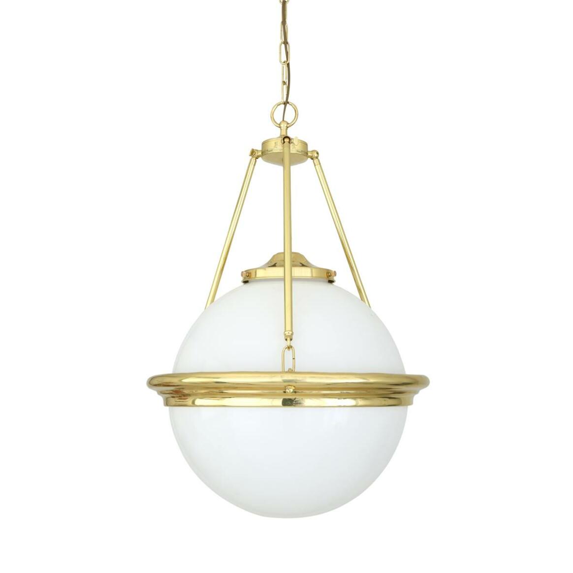 Lustre traditionnel Ardee en forme de globe en verre opale  main product image