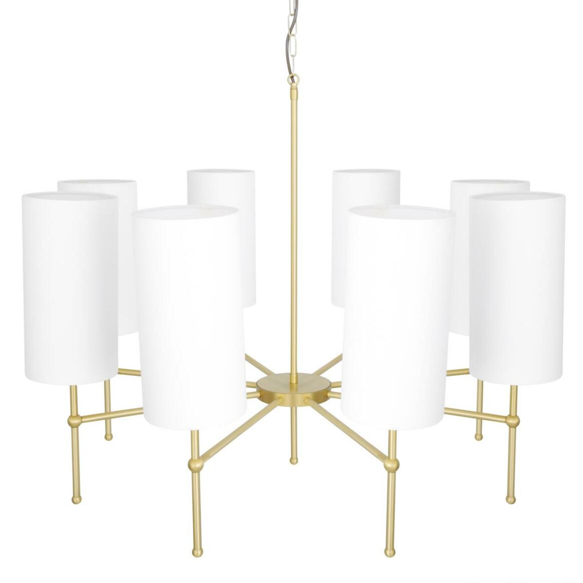 Arizona Modern Brass Chandelier, Eight-Arm main product image