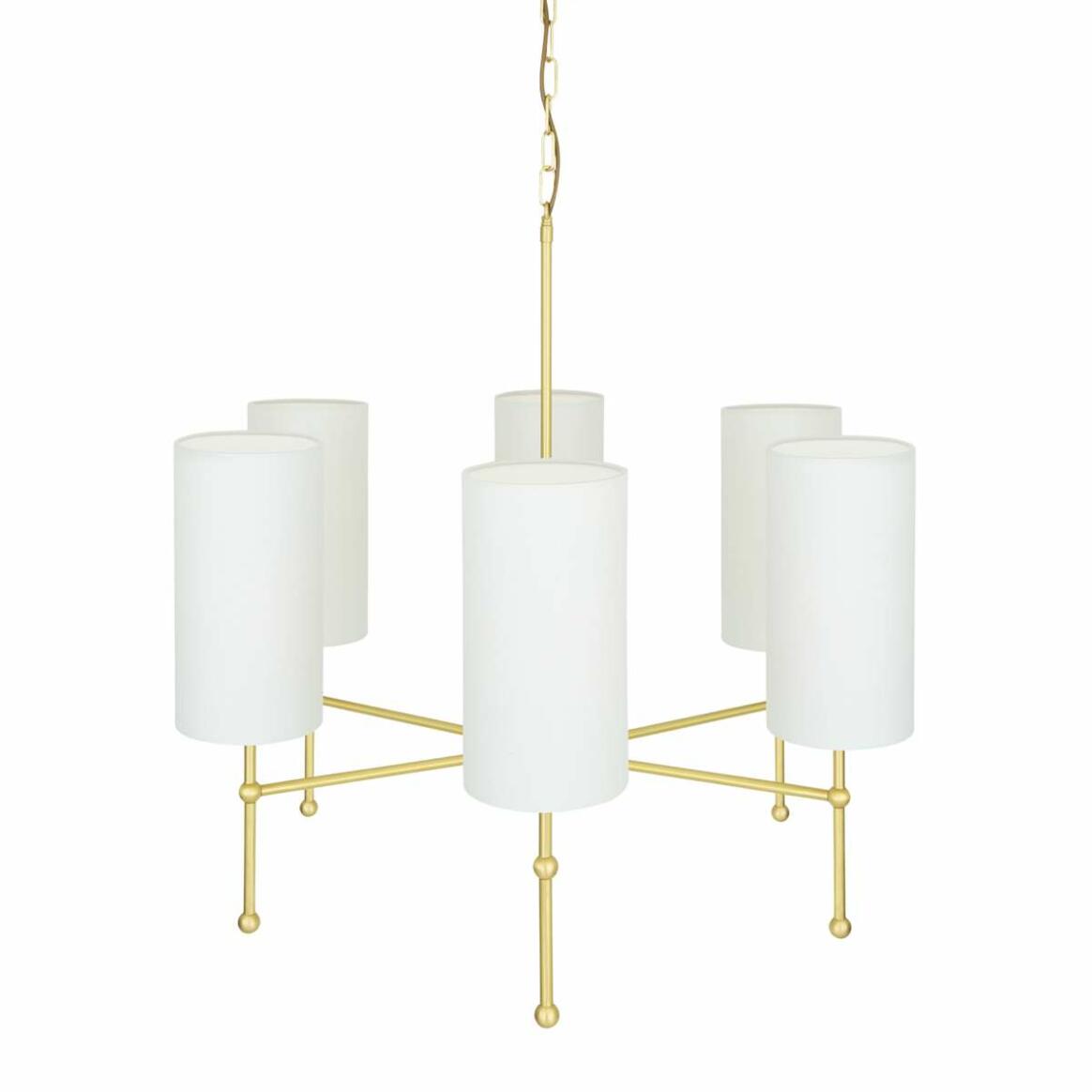 Arizona Modern Brass Chandelier, Six-Arm main product image