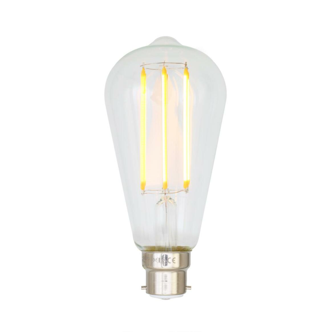 Ampoule LED B22 à filament en forme de goutte d'eau variable d'intensité 4W 2300k 350lm 14.2cm main product image
